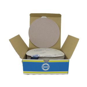 HER2112VC 6" Self stick backing round sand paper, 120 grit, 100 per box, VC152