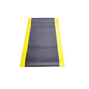 SUP01 Anti-Fatigue 2' x 6' Black and yellow mat